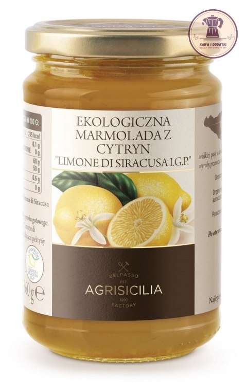 MARMOLADA Z CYTRYN SYCYLIJSKICH BIO 360 g - AGRISICILIA