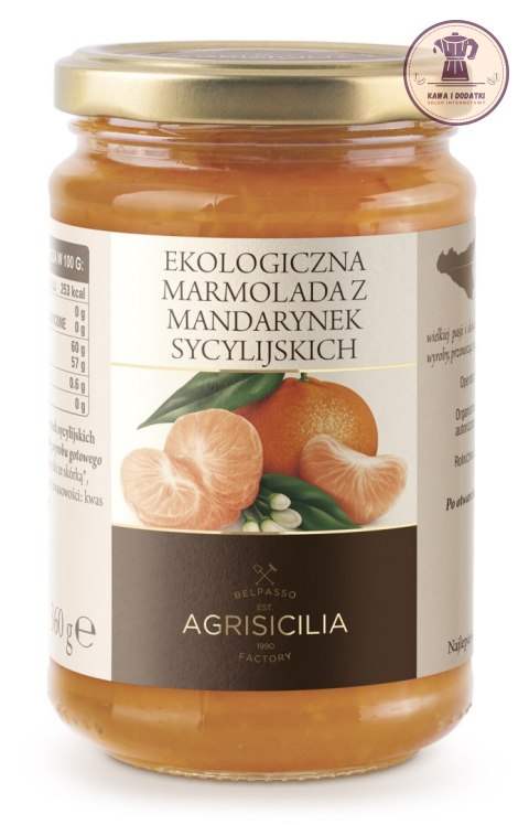 MARMOLADA Z MANDARYNEK SYCYLIJSKICH BIO 360 g - AGRISICILIA