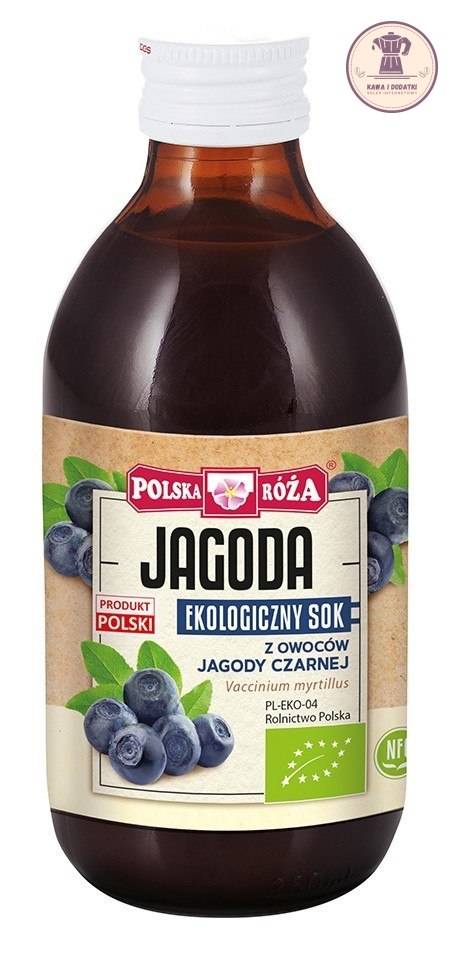 SOK Z JAGODY CZARNEJ BEZ CUKRU NFC BIO 250 ml - POLSKA RÓŻA