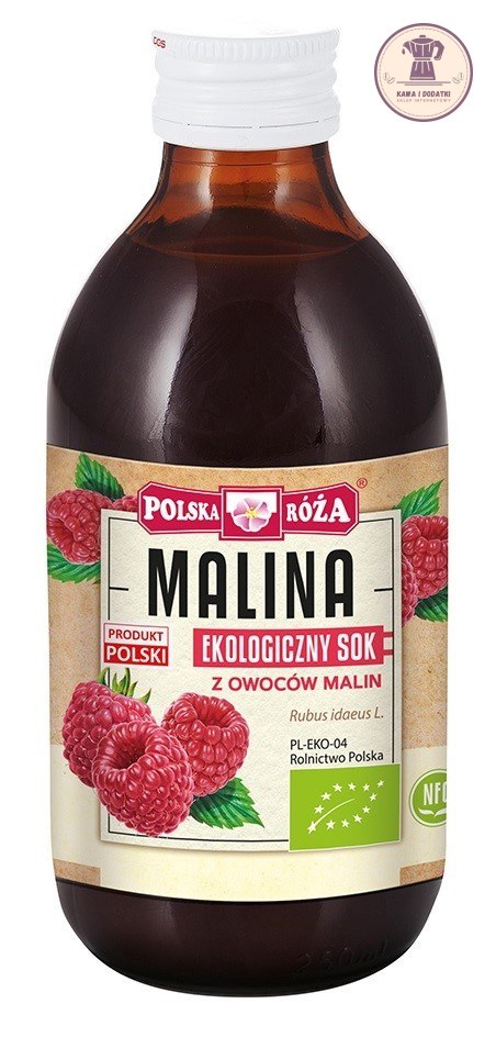 SOK Z MALIN BEZ CUKRU NFC BIO 250 ml - POLSKA RÓŻA