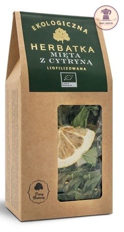 HERBATKA LIOFILIZOWANA MIĘTA Z CYTRYNĄ BIO 25 g - DARY NATURY