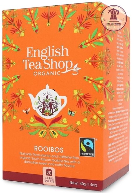 HERBATKA ROOIBOS FAIR TRADE BIO (20 x 2 g) 40 g - ENGLISH TEA SHOP ORGANIC