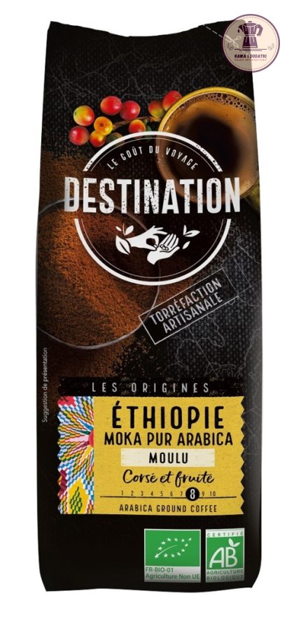 KAWA MIELONA ARABICA 100 % ETIOPIA FAIR FOR LIFE BIO 250 g - DESTINATION