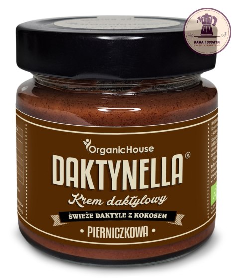 KREM KOKOSOWO - DAKTYLOWY PIERNICZKOWY BEZGLUTENOWY BIO 190 g - ORGANICHOUSE (DAKTYNELLA)