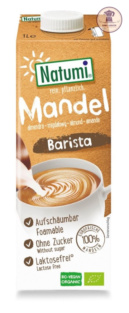 NAPÓJ MIGDAŁOWY BARISTA NIE ZAWIERA CUKRÓW BIO 1 L - NATUMI