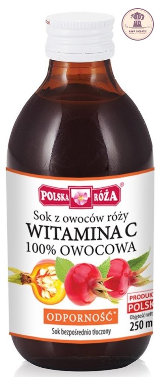 SOK Z RÓŻY NFC NA ODPORNOŚĆ 250 ml - POLSKA RÓŻA