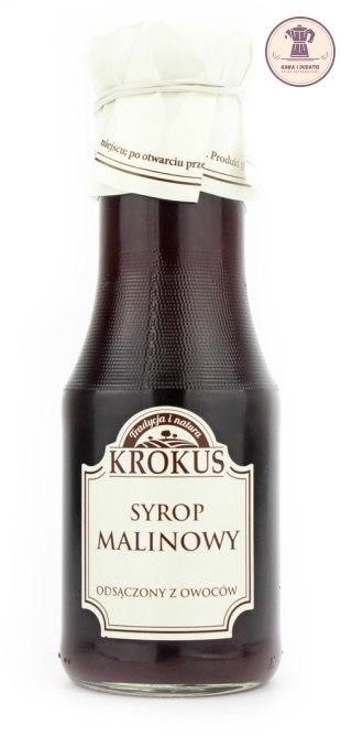 SYROP DO HERBATY MALINOWY BEZGLUTENOWY 355 g (280 ml) - KROKUS