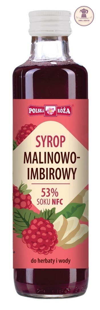 SYROP DO HERBATY ZIMOWEJ MALINOWY Z IMBIREM 250 ml - POLSKA RÓŻA