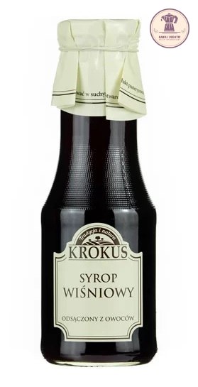 SYROP DO KAWY WIŚNIOWY BEZGLUTENOWY 355 g (280 ml) - KROKUS