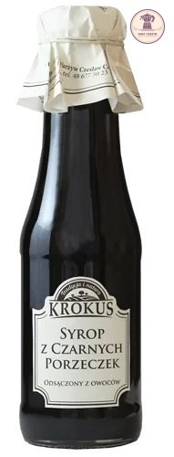 SYROP DO HERBATY Z CZARNEJ PORZECZKI BEZGLUTENOWY 355 g (280 ml) - KROKUS