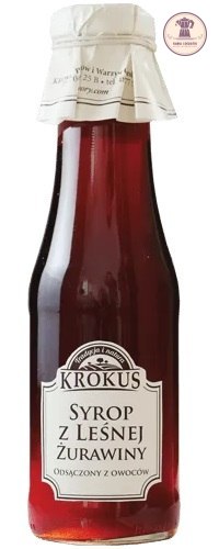 SYROP DO HERBATY Z LEŚNEJ ŻURAWINY 355 g (280 ml) - KROKUS