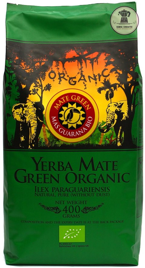 YERBA MATE GREEN MAS GUARANA BIO 400 g - ORGANIC MATE GREEN