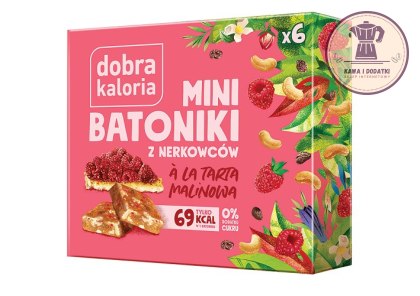 BATONIKI MINI Z NERKOWCÓW A'LA TARTA MALINOWA (6 x 17 g) 102 g - DOBRA KALORIA