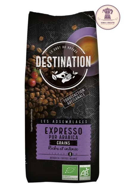 KAWA ZIARNISTA ARABICA 100 % ESPRESSO BIO 500 g - DESTINATION