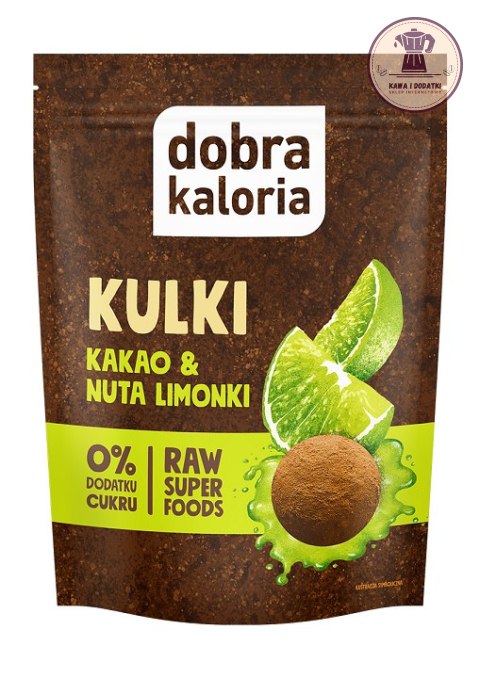 KULKI DAKTYLOWE KAKAO & NUTA LIMONKI BEZ DODATKU CUKRÓW 58 g - DOBRA KALORIA