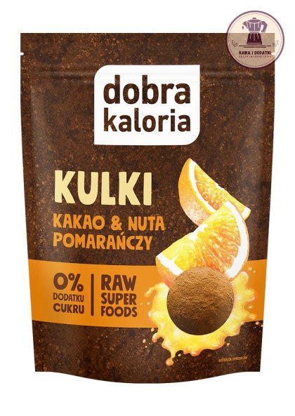 KULKI DAKTYLOWE KAKAO & NUTA POMARAŃCZY BEZ DODATKU CUKRÓW 65 g - DOBRA KALORIA