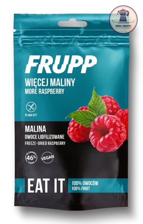 MALINY LIOFILIZOWANE BEZGLUTENOWE 15 g - CELIKO (FRUPP)