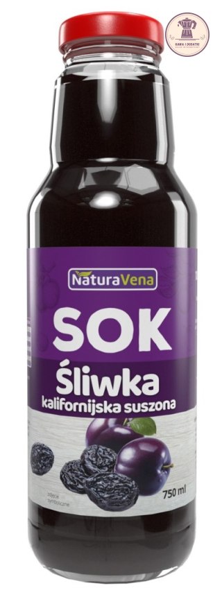 SOK Z SUSZONYCH ŚLIWEK KALIFORNIJSKICH 750 ml - NATURAVENA