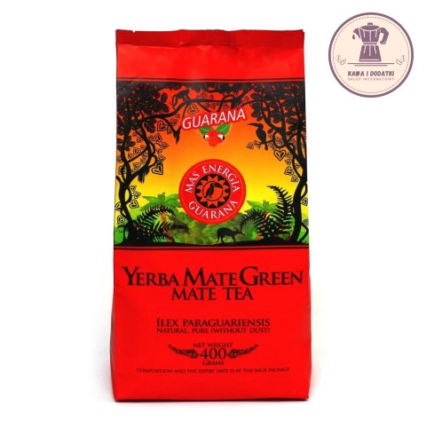 YERBA MATE GREEN MAS ENERGIA GUARANA 400 g - MATE GREEN