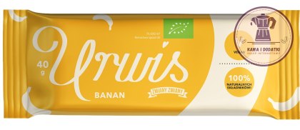 BATON BAKALIOWY Z BANANAMI "URWIS" BEZGLUTENOWY BIO 40 g - ZMIANY ZMIANY