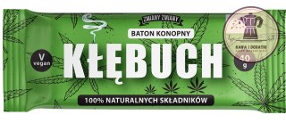 BATON BAKALIOWY Z NASIONAMI KONOPI "KŁĘBUCH" BEZGLUTENOWY BIO 40 g - ZMIANY ZMIANY