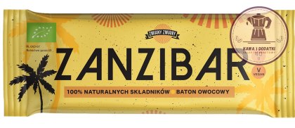 BATON OWOCOWY "ZANZIBAR" BEZGLUTENOWY BIO 40 g - ZMIANY ZMIANY