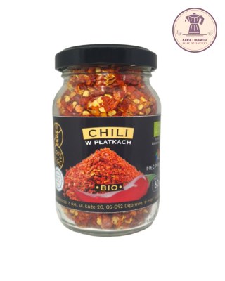 CHILI PŁATKI BEZGLUTENOWE BIO 60 g - PIĘĆ PRZEMIAN