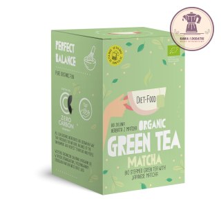 HERBATA ZIELONA Z MATCHĄ (GREEN TEA MATCHA) BIO (20 x 2 g) 40 g - DIET-FOOD