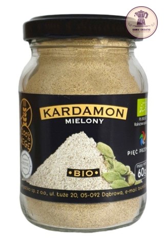 KARDAMON DO KAWY MIELONY BEZGLUTENOWY BIO 60 g - PIĘĆ PRZEMIAN