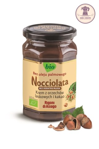 KREM Z ORZECHÓW LASKOWYCH I KAKAO BEZ DODATKU MLEKA BEZGLUTENOWY BIO 250 g - RIGONI DI ASIAGO (NOCCIOLATA)