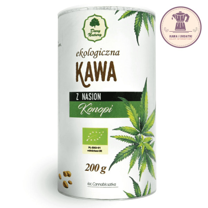 KAWA Z NASION KONOPI BIO 200 g - DARY NATURY