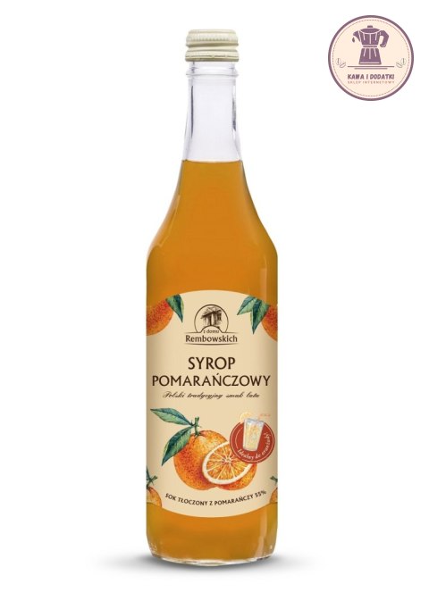 SYROP DO HERBATY POMARAŃCZOWY 500 ml - REMBOWSCY