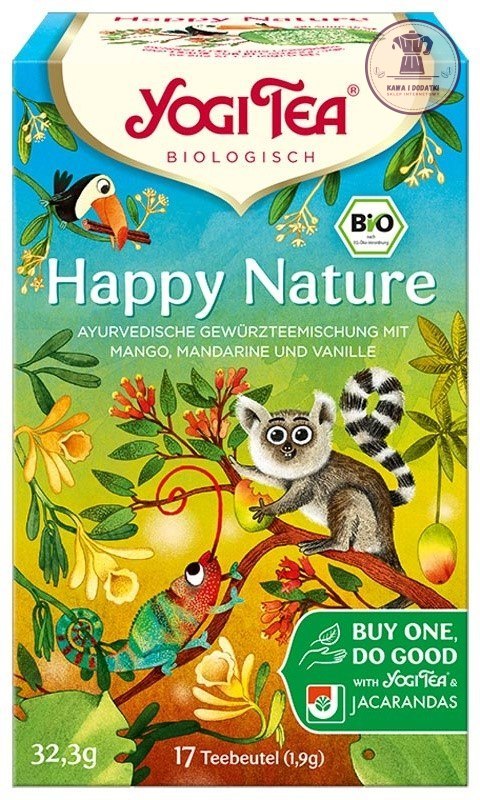 HERBATKA NA POMOC LASOM DESZCZOWYM (HAPPY NATURE) BIO (17 x 1,9 g) 32,3 g - YOGI TEA