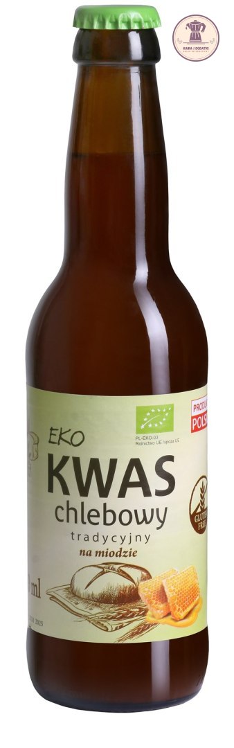 KWAS CHLEBOWY TRADYCYJNY NA MIODZIE BEZGLUTENOWY BIO 330 ml - EKO NATURA