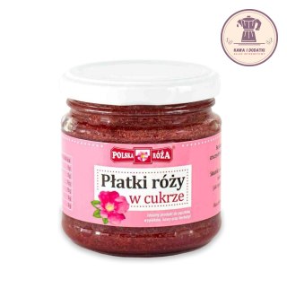 PŁATKI RÓŻY W CUKRZE 220 g - POLSKA RÓŻA