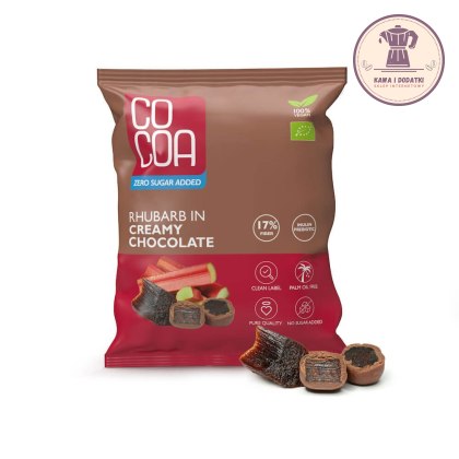 RABARBAR W CZEKOLADZIE CREAMY BIO 70 g - COCOA