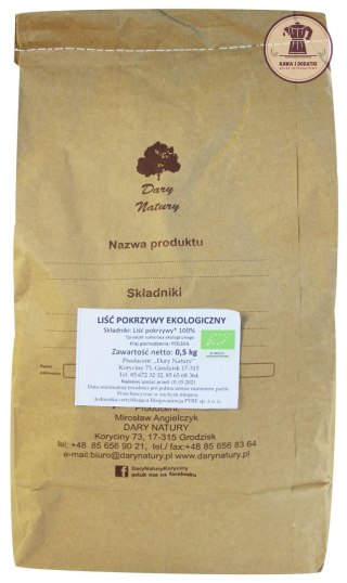 HERBATKA LIŚĆ POKRZYWY BIO 500 g - HORECA (DARY NATURY)