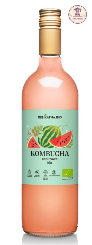 KOMBUCHA ARBUZOWA BIO 750 ml - DELIKATNA (ZAKWASOWNIA)