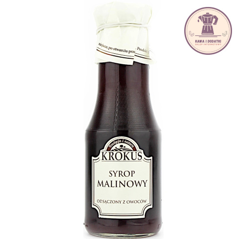 SYROP DO HERBATY MALINOWY BEZGLUTENOWY 355 g (280 ml) - KROKUS