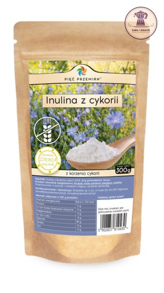 INULINA Z KORZENIA CYKORII BEZGLUTENOWA 300 g - PIĘĆ PRZEMIAN