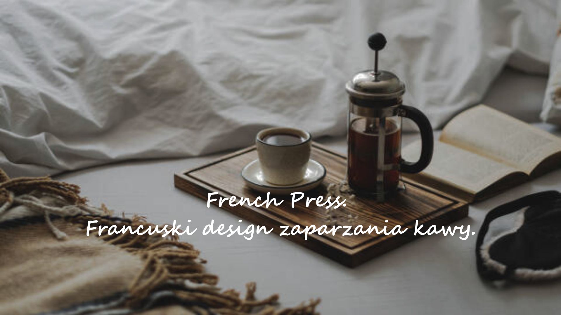 French Press. Francuski design zaparzania kawy.