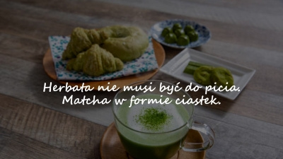 Herbata nie musi być do picia. Matcha w formie ciastek.